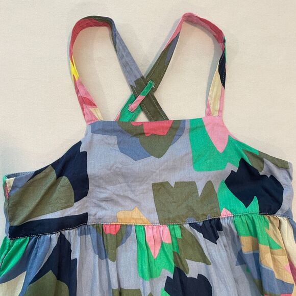 ~ Gap Kids Sundress* Sm Dress Adjustable Floral Flowers Summer Spring Sleeveless - Picture 2 of 13